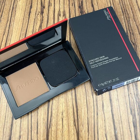 Shiseido Synchro Skin Self-Refreshing Custom Finish Powder Foundation 440 Amber - Picture 1 of 4